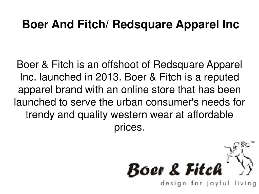 boer and fitch redsquare apparel inc