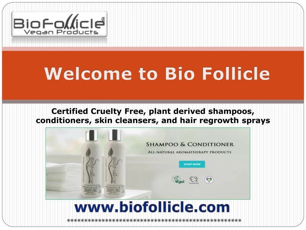 certified cruelty free plant derived shampoos