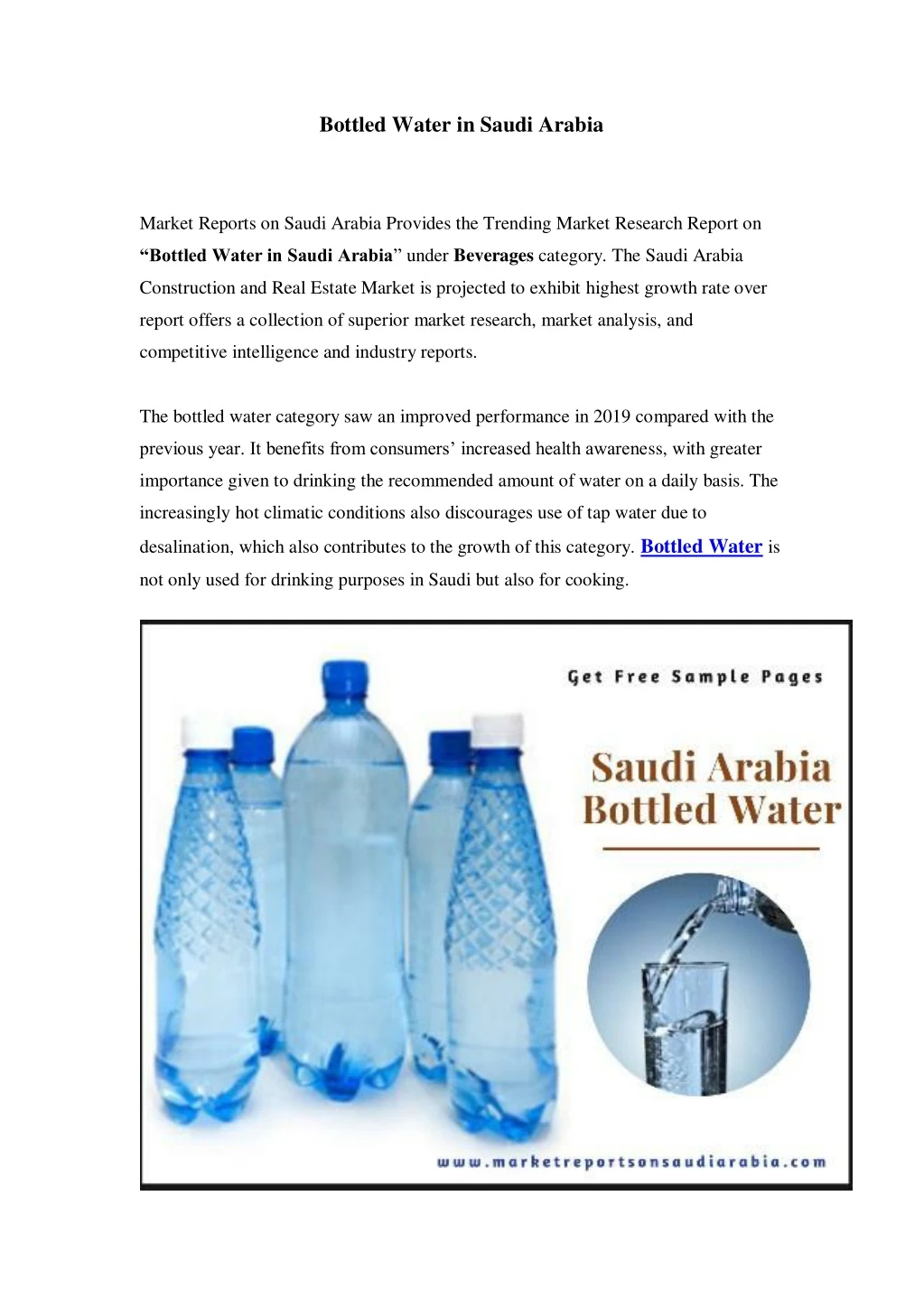 bottled water in saudi arabia