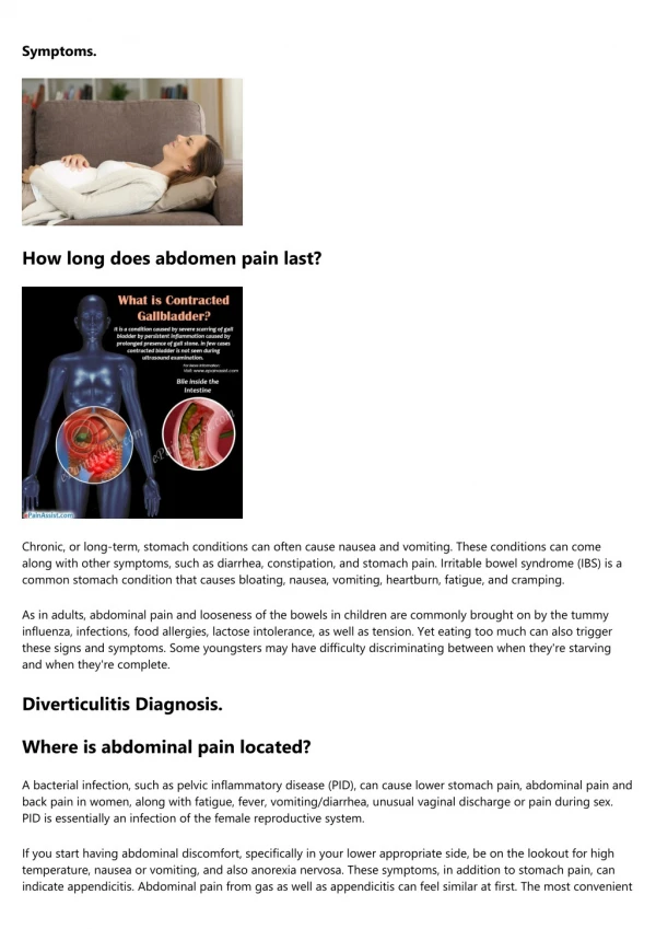 Medicines & Remedies To Eliminate Stomach Pains and Pains