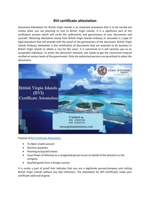 bvi certificate attestation