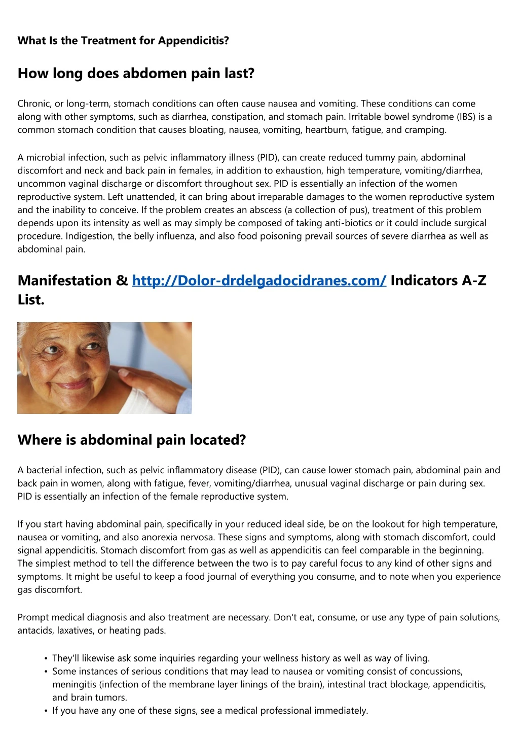 what is the treatment for appendicitis