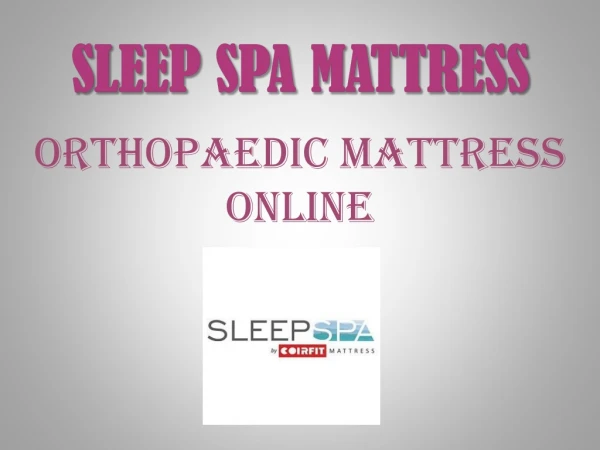 sleep spa mattress