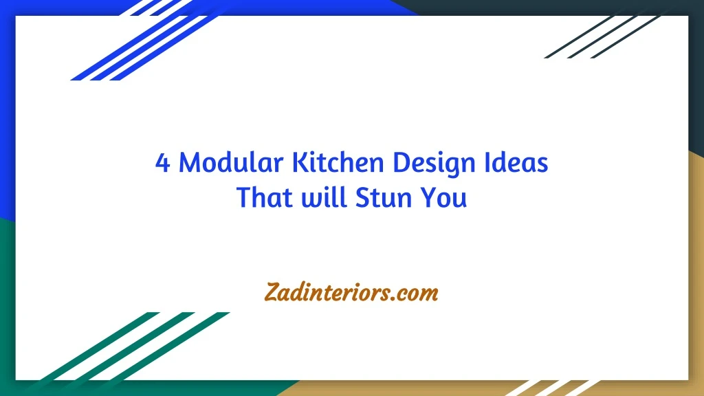 4 modular kitchen design ideas that will stun you
