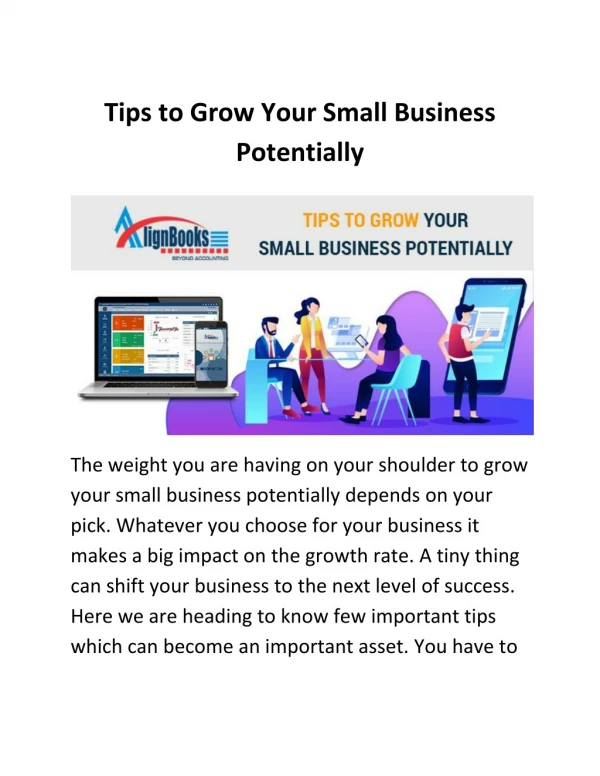 Tips to Grow Your Small Business Potentially