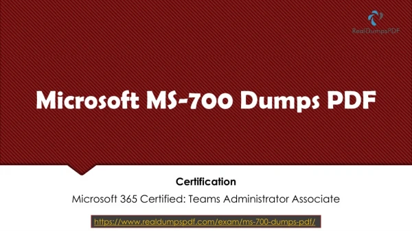 Microsoft MS-700 Dumps PDF [2020] - Actual Exam Questions Answers