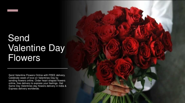 Send Valentine Flowers Online