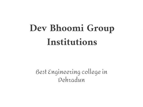 DBGI Engineeing College Dehradun