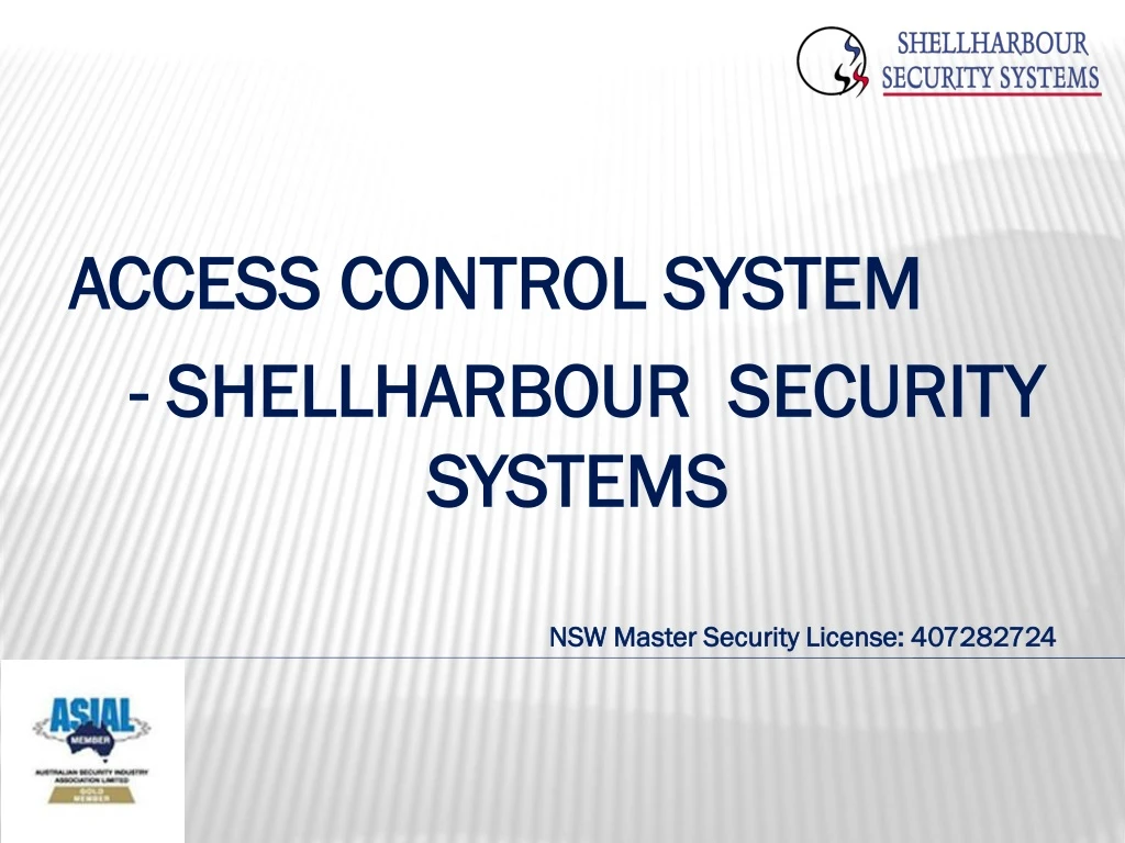 access control system shellharbour security systems