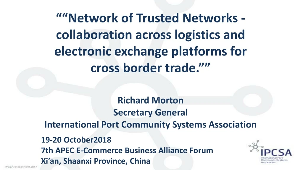 network of trusted networks collaboration across