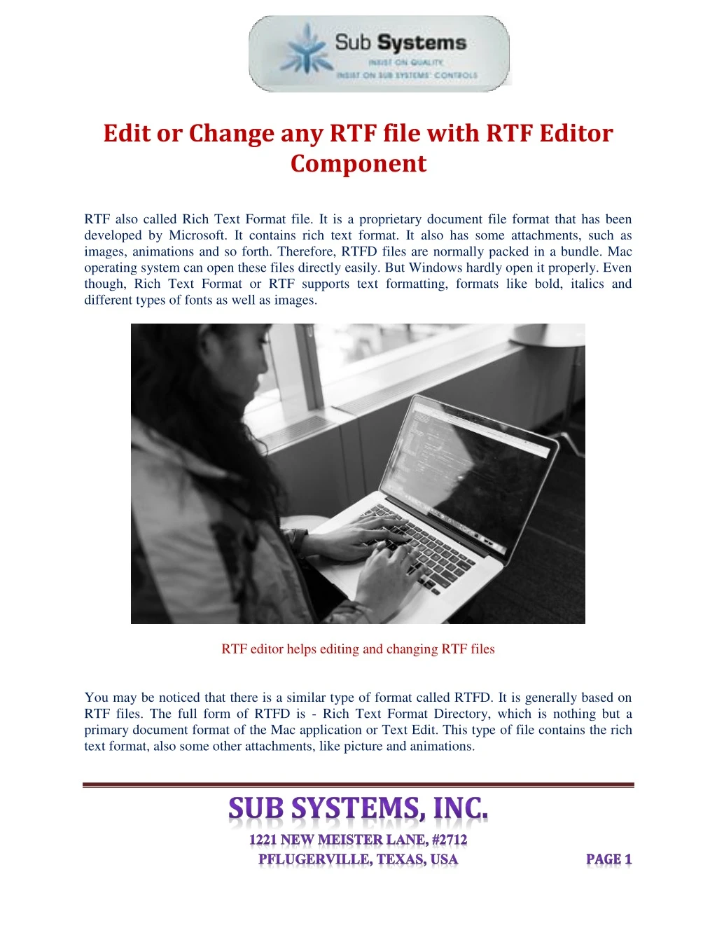 edit or change any rtf file with rtf editor