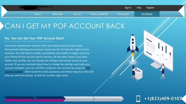 how to get your pof account back