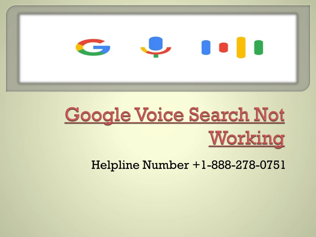 google voice search not working