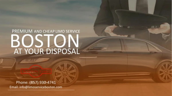 Premium and Best Limo Service Boston at Your Disposal