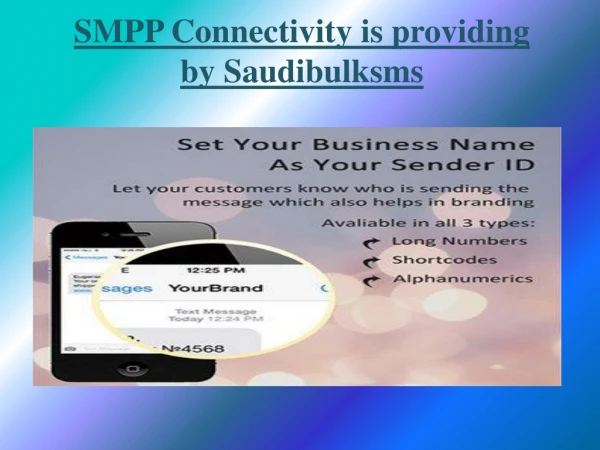 SMPP connection in Saudi Arabia