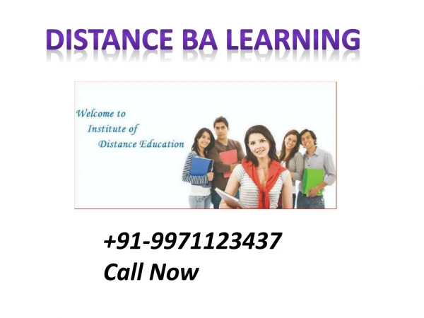 Distance BA - Course, Career, Eligibility, Scope, Fees, Admission 2020-21.9971123437