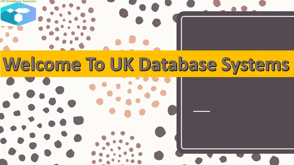 welcome to uk database systems