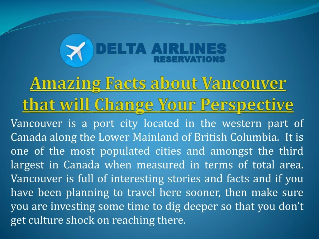 amazing facts about vancouver that will change your perspective