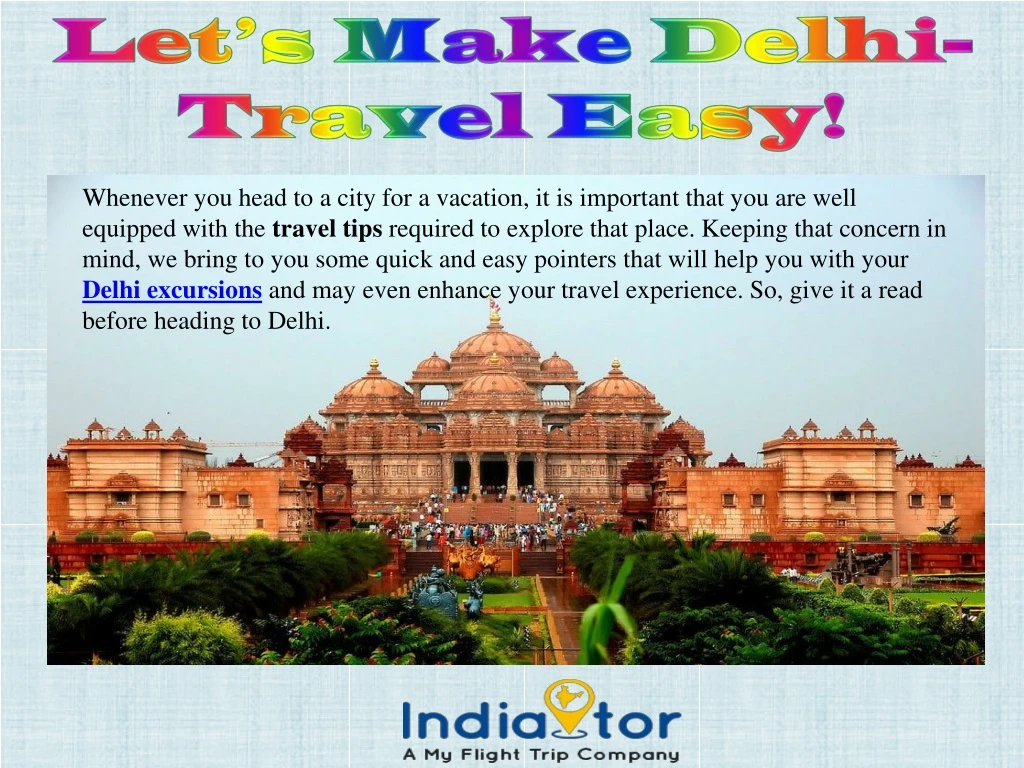 let s make delhi travel easy