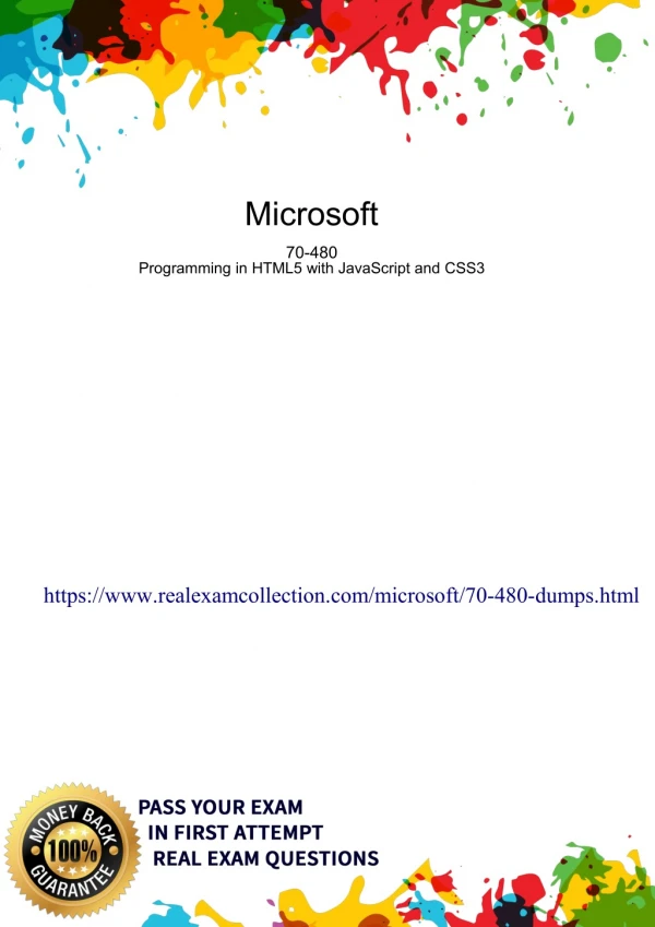 70-480 - Microsoft70-480 Exam Dumps Updated DEC 2020 | RealExamCollection