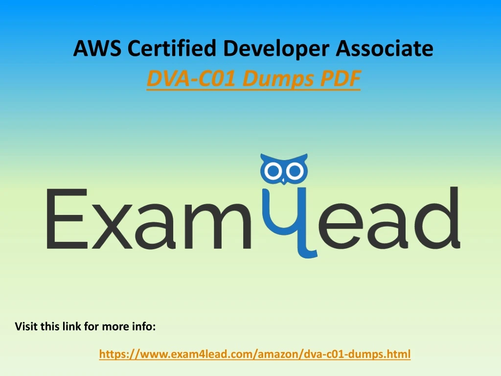 aws certified developer associate dva c01 dumps