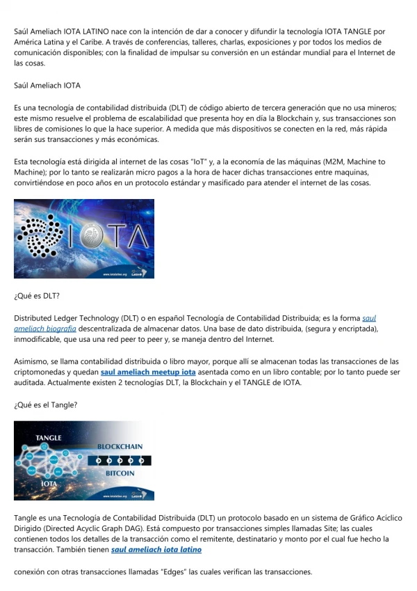 Saúl Ameliach IOTA LATINO