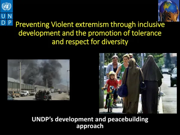 UNDP’s development and peacebuilding approach