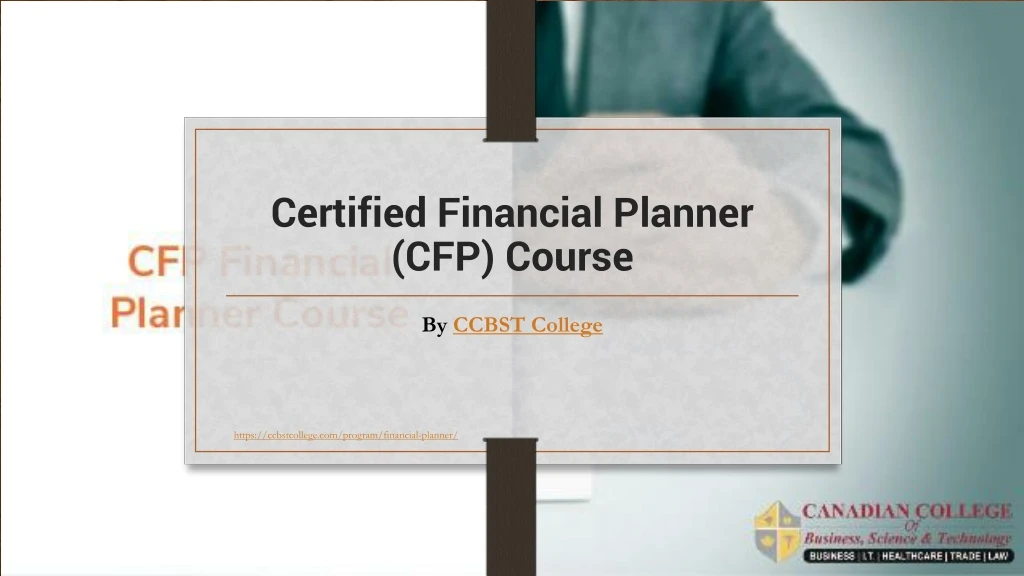 certified financial planner cfp course