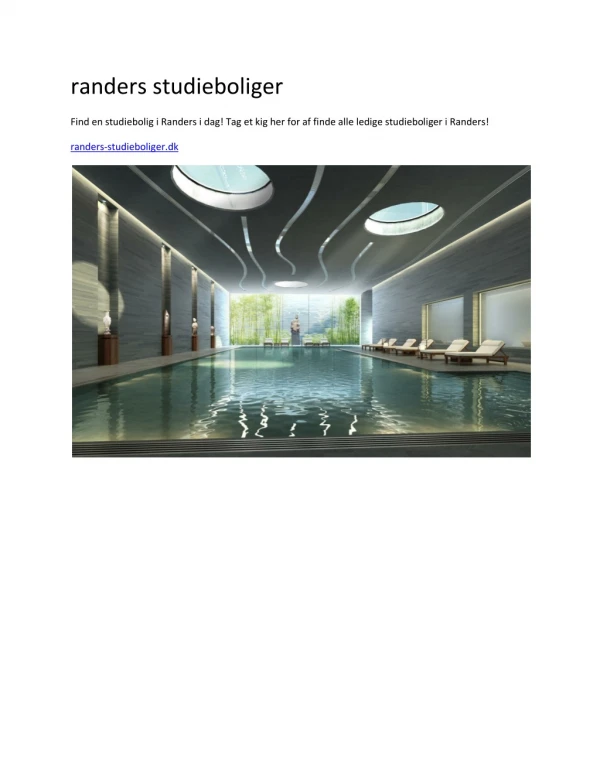 randers studieboliger