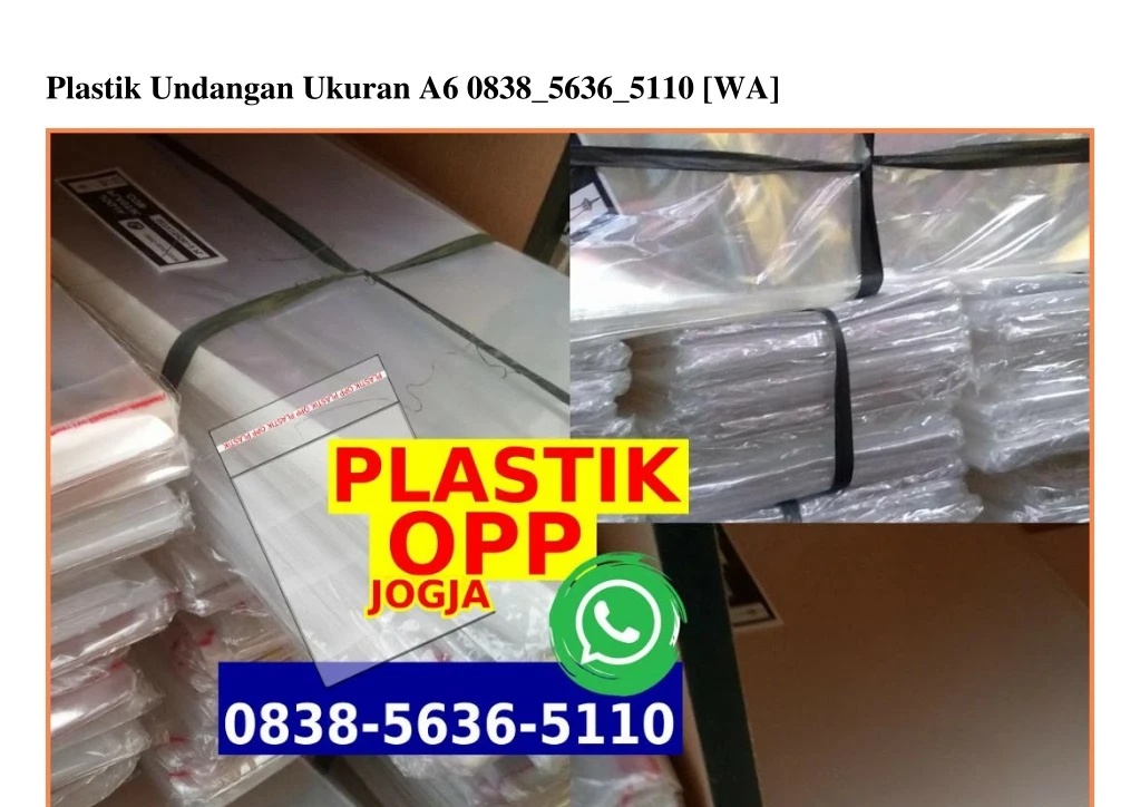 plastik undangan ukuran a6 0838 5636 5110 wa