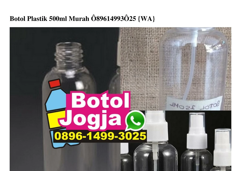 botol plastik 500ml murah 89614993 25 wa