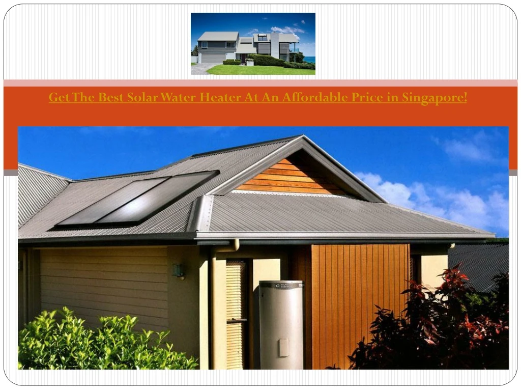 get the best solar water heater at an affordable