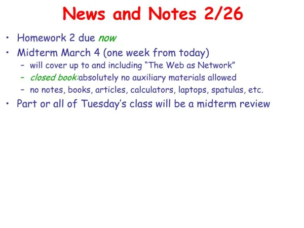 News and Notes 2