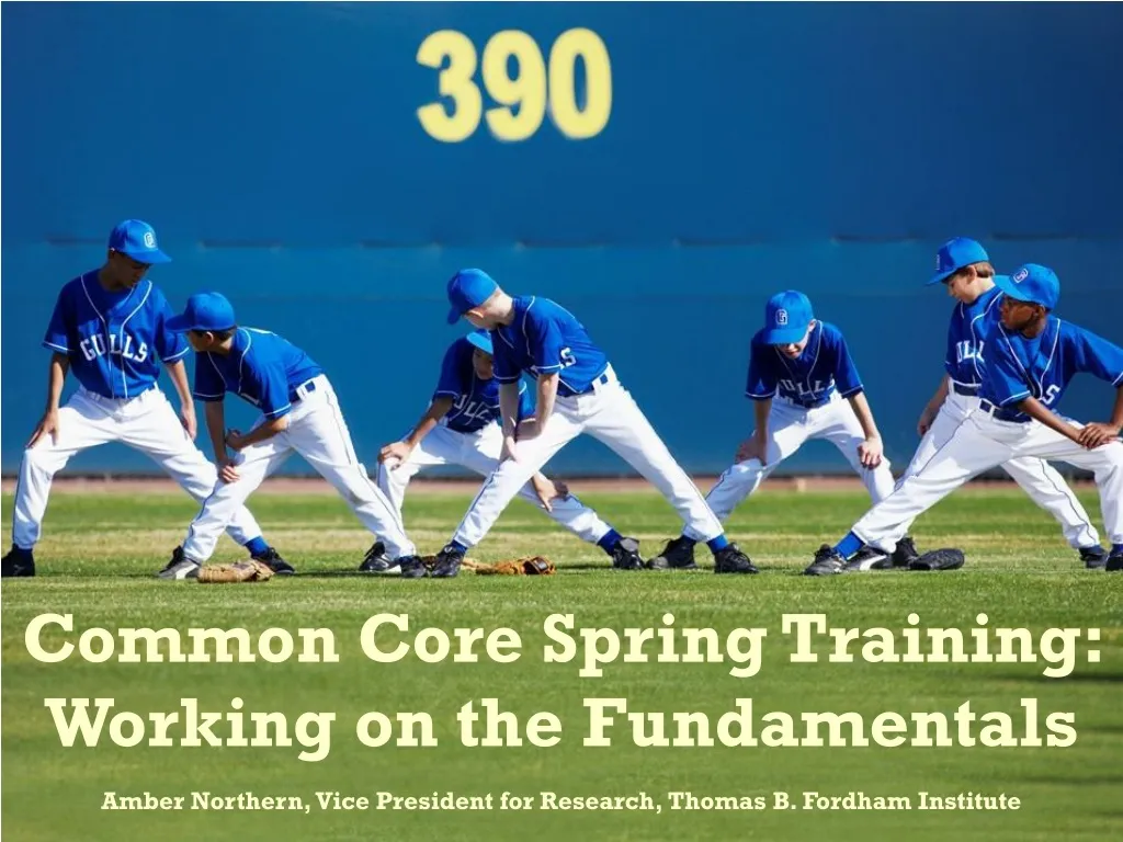common core spring training working