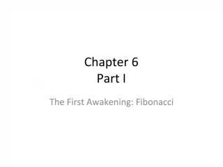 Chapter 6 Part I - slide 1
