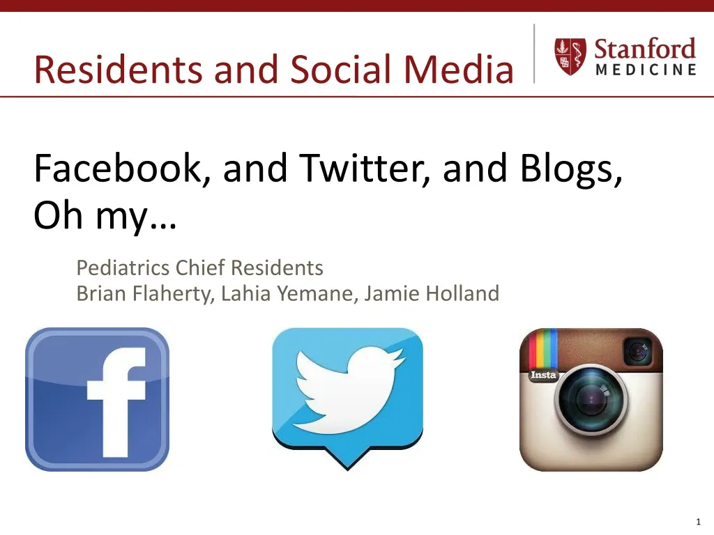 residents and social media facebook and twitter and blogs oh my