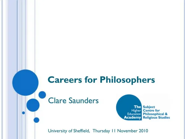 Careers for Philosophers