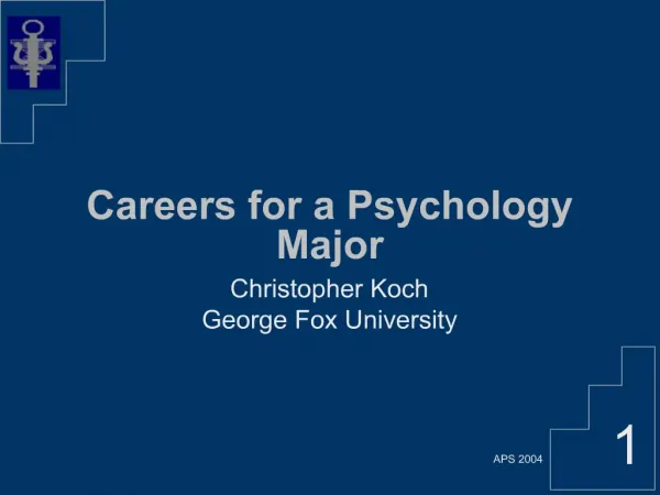 Careers for a Psychology Major