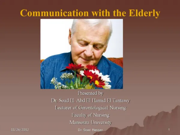 Communication with the Elderly