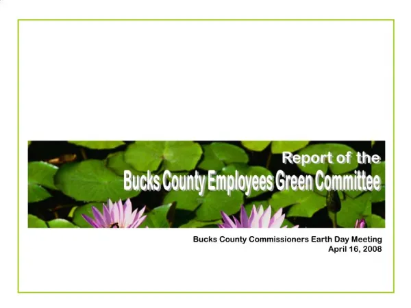 Bucks County Employees Green Committee
