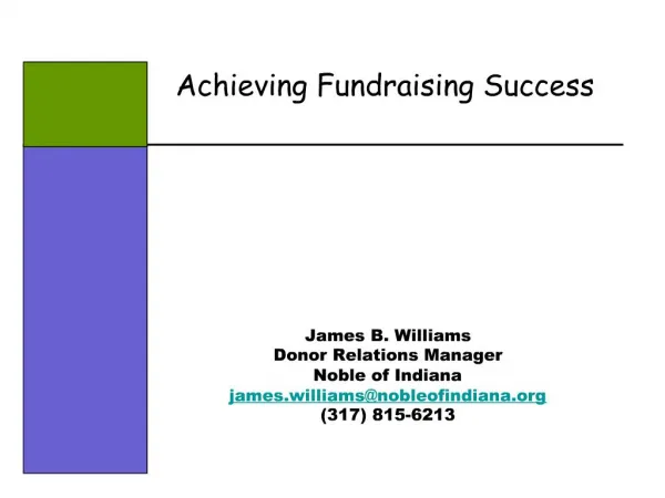 Achieving Fundraising Success