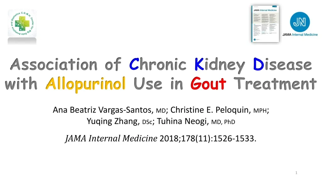 association of c hronic k idney d isease with allopurinol use in gout treatment