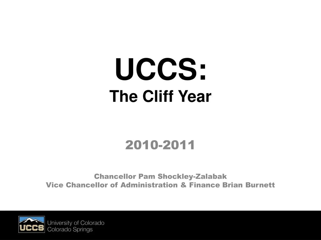 uccs the cliff year