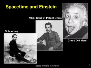 Spacetime and Einstein - slide 1