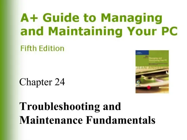 Troubleshooting and Maintenance Fundamentals