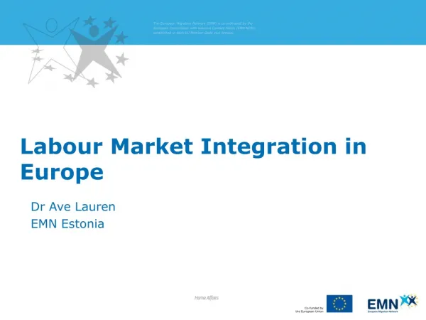 Labour Market Integratio n in Europe