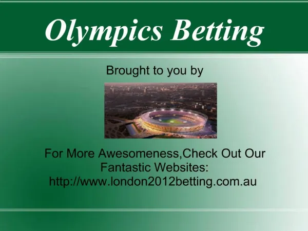 Olympics Betting