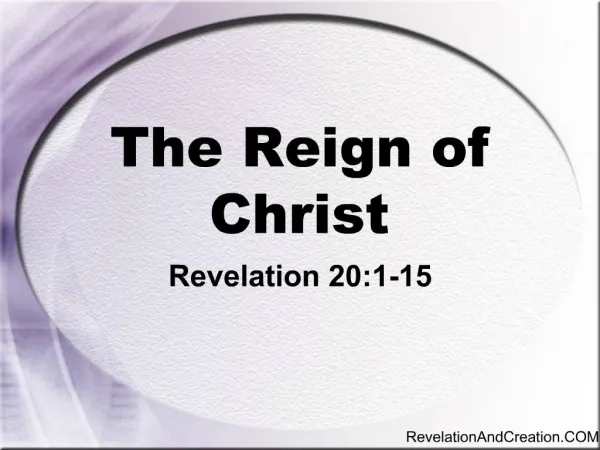 The Reign of Christ