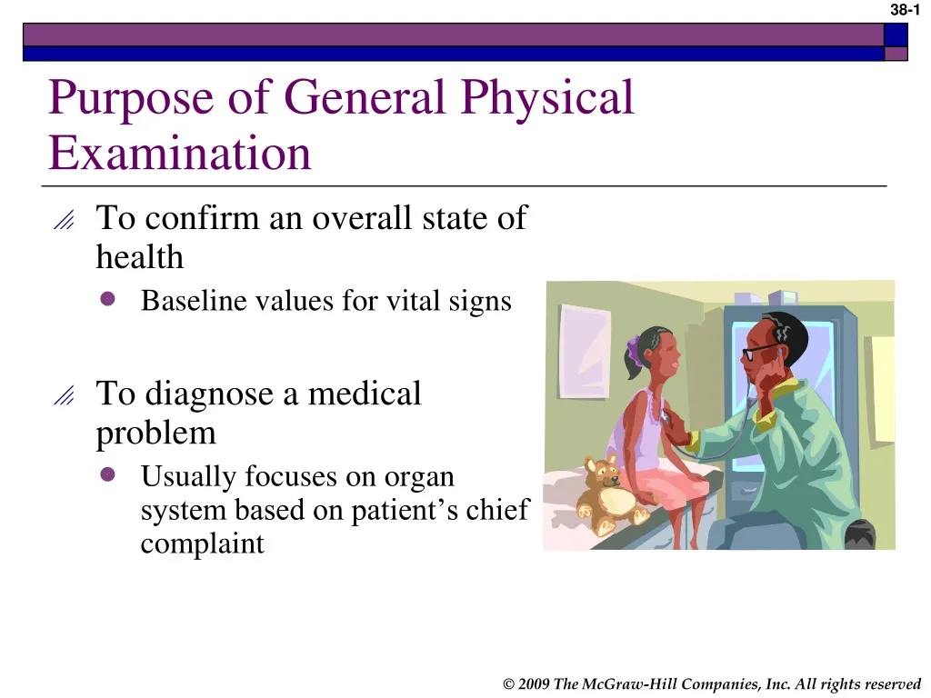 purpose of general physical examination