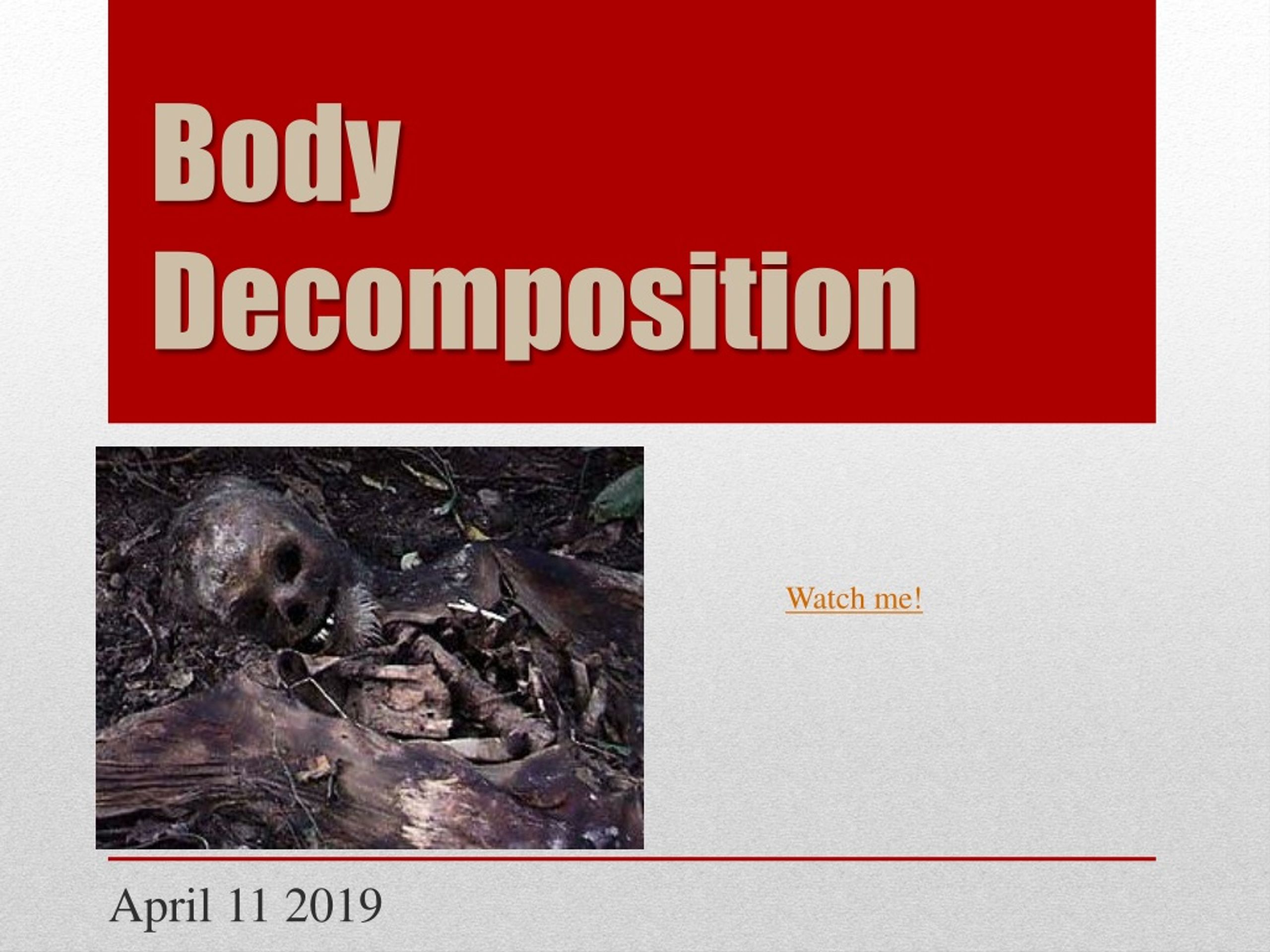 PPT - Body Decomposition PowerPoint Presentation, free download - ID:976899